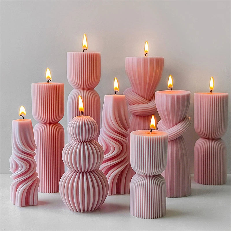 Stampo in Silicone 3D Nodo per Candele Fai da Te | Muffa per Sapone Artigianale, Aromaterapia, Resistente al Calore