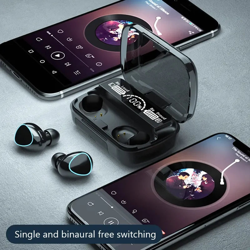 Auricolari TWS Bluetooth con Mic & Ricarica