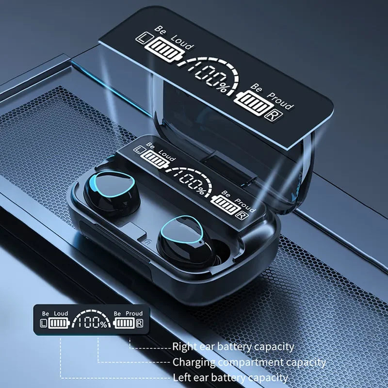 Auricolari TWS Bluetooth con Mic & Ricarica