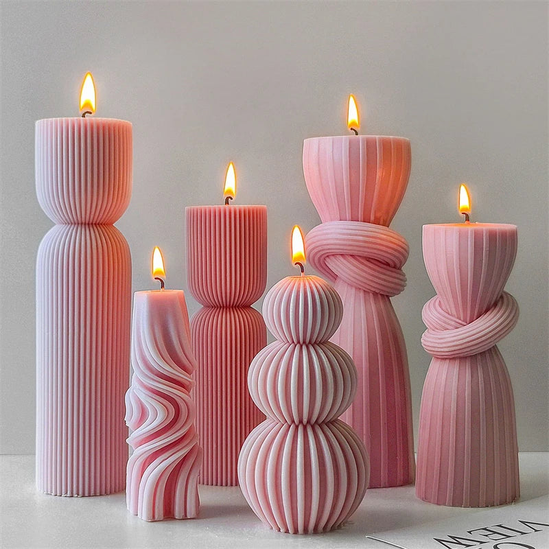 Stampo in Silicone 3D Nodo per Candele Fai da Te | Muffa per Sapone Artigianale, Aromaterapia, Resistente al Calore