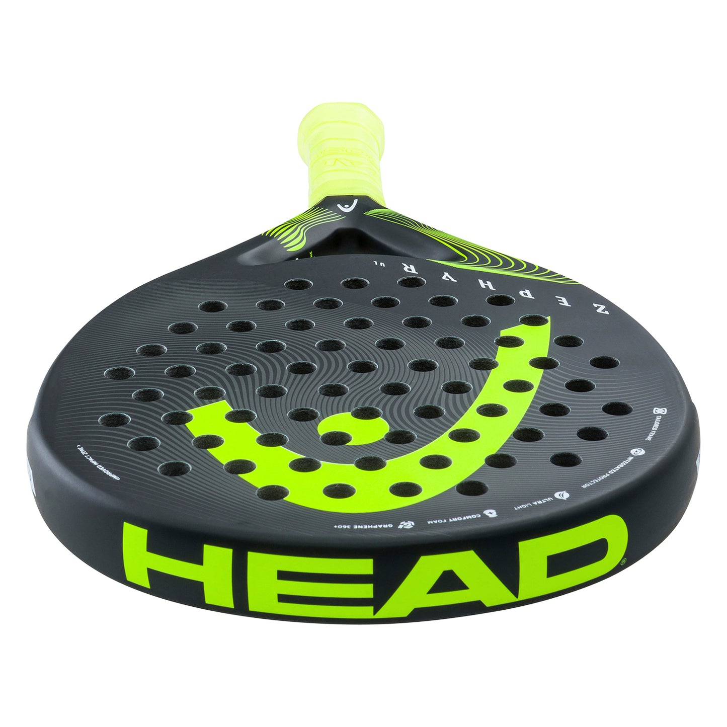 Head Zephyr UL 2023 Padel Black/Yellow: Leggerezza, Potenza e Comfort per Ogni Giocatore