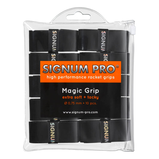 Signum Pro Performance Grip Overgrip da Tennis - Confezione da 10 (Bianco o Nero)