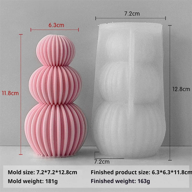 Stampo in Silicone 3D Nodo per Candele Fai da Te | Muffa per Sapone Artigianale, Aromaterapia, Resistente al Calore