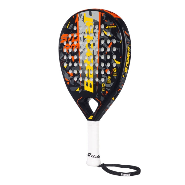 Babolat Storm Padel Black/Yellow/Orange – Potenza e Agilità in Ogni Colpo